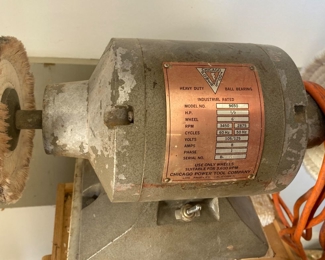 Chicago Power Tools Industrial Rated Bench Grinder (Model 9650)