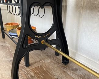 Industrial Cast Iron USA Coffee Table