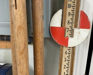 Vintage David White Old School Surveyors Stick & Tripod