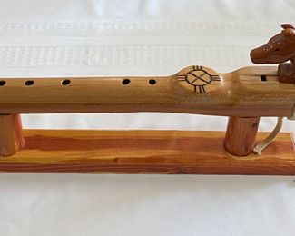 Native American Wood Wooden Horse Flute