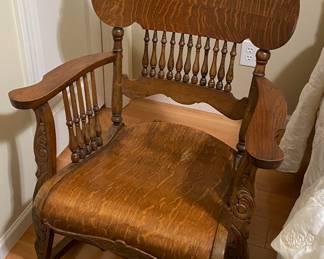 Quartersawn Bentwood Spindle Back Mission Rocking Chair (Circa 1930’s - 1940’s)