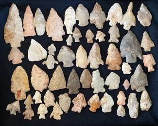 Impressive Arrowhead Collection. Sold as group. Will not part out.