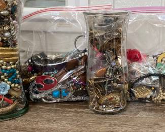 Vintage Costume Jewelry For Sale in Six Different Groupings