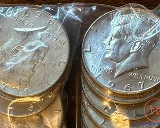 40% SILVER Kennedy Half Dollars