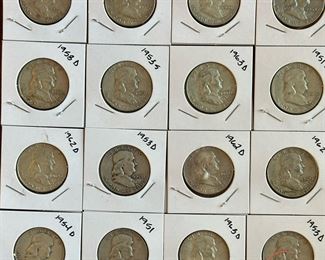 Franklin SILVER Half Dollars