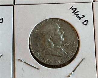 Franklin SILVER Half Dollars