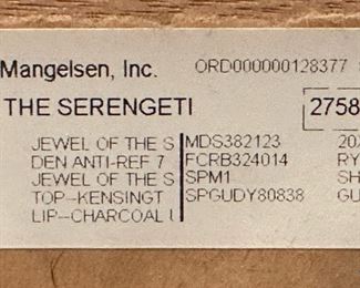 Limited Edition Signed THOMAS MANGELSEN "Jewel of the Serengeti" 1539/2500