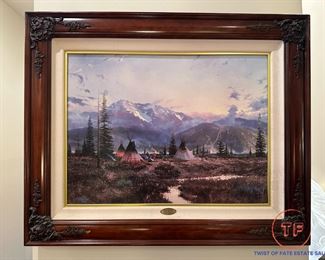 THOMAS KINKADE "Days of Peace" Limited Edition Lithograph (336/1984)