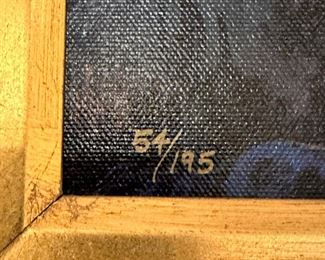 Signed Limited Edition Hand Remarqued Giclee on Canvas "Sentinels of the Dawn" by DALE TERBUSH