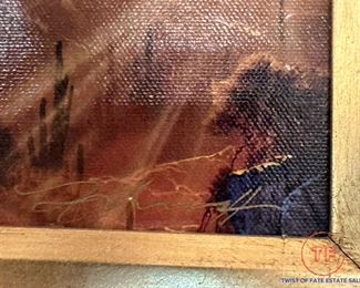 Signed Limited Edition Hand Remarqued Giclee on Canvas "Sentinels of the Dawn" by DALE TERBUSH