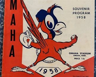 1958 Omaha Cardinals Souvenir Program