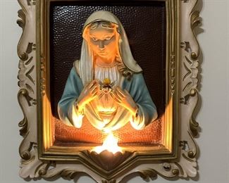 Antique Catholic Religious Wall Plaques