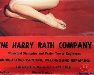 1940's MARILYN MONROE Nude Advertising Poster