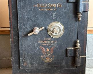 Early 1900's Hall's Safe Co Floor Safe 