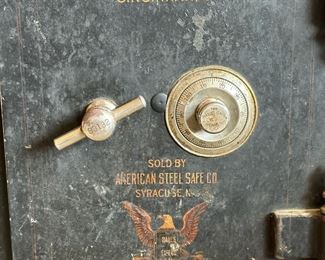 Early 1900's Hall's Safe Co Floor Safe 