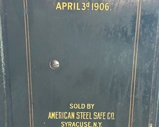 Early 1900's Hall's Safe Co Floor Safe 