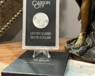 Uncirculated 1884 CARSON CITY Morgan Silver Dollar