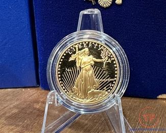 1987 One Ounce GOLD Fifty Dollar Coin AND 1987 Half Ounce GOLD Twenty-Five Dollar Coin