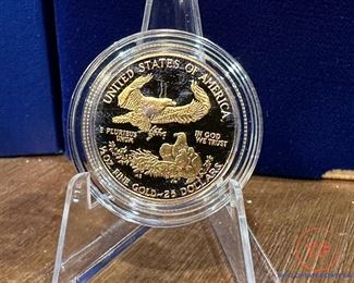 1987 One Ounce GOLD Fifty Dollar Coin AND 1987 Half Ounce GOLD Twenty-Five Dollar Coin