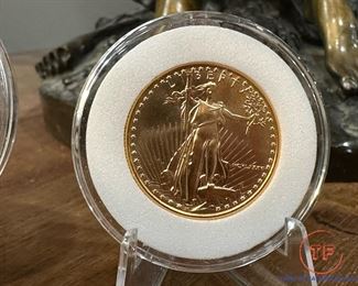 1986 One Ounce GOLD Fifty Dollar Coin AND 1986 Half Ounce GOLD Twenty-Five Dollar Coin