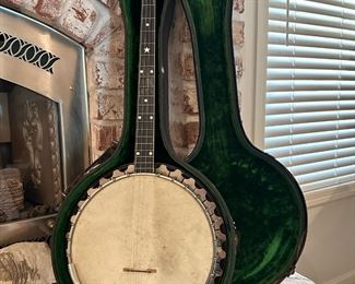 VEGA BANJO Vegaphone c1925 PROFESSIONAL TENOR with Mahogany Resonator (Serial #79934)