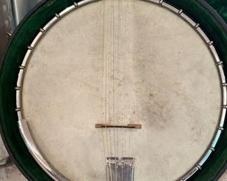 VEGA BANJO Vegaphone c1925 PROFESSIONAL TENOR with Mahogany Resonator (Serial #79934)
