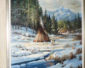 "High Country Shelter" Oil on Canvas by Joni Falk