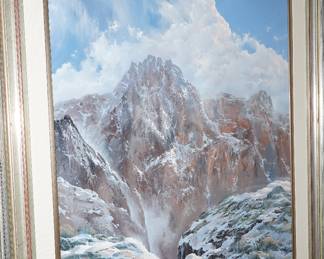 "The Winter Temple" Acrylic on canvas by Doug Oliver