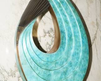 "Into The Sky" Bronze with Turquoise Patina by Larry Yazzie #10/24.  