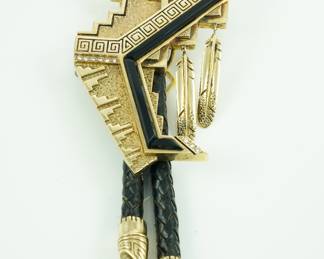 14k, diamonds & onyx bolo tie by Victor David-originally bought for $15,000.00.  This piece weighs over 110 grams. 