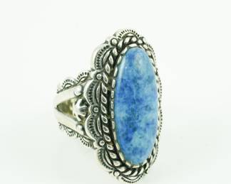 Lapis & sterling ring
