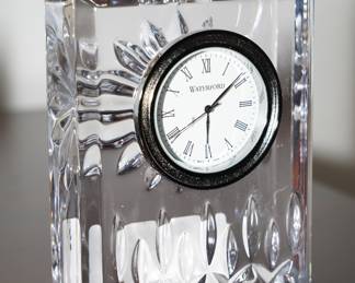Waterford crystal desk clock