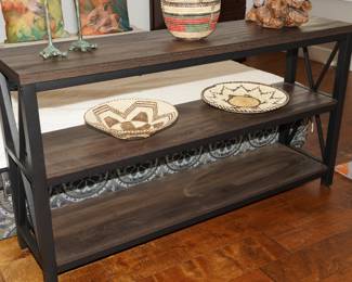 Iron & wood 3 level shelf
