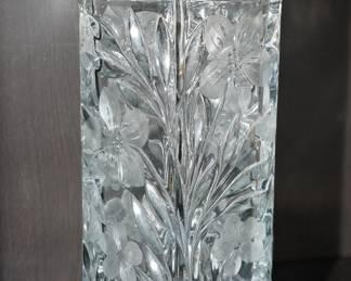 Vintage crystal vase