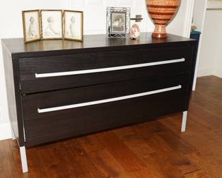 Dark wood horizontal dresser