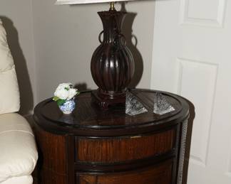 Mid century McGuire bamboo accent table
