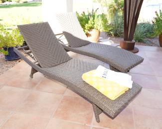 Rattan loungers