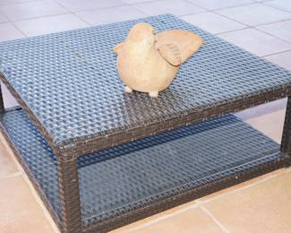 Rattan coffee table