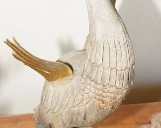 There are many pieces of unique yard decor available at this sale