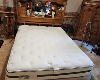 Headboard and platform sold separately and a newer queen mattress