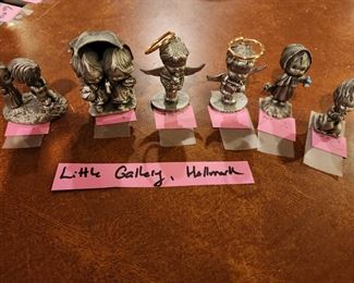 Little Gallery pewter angels by Hallmark 