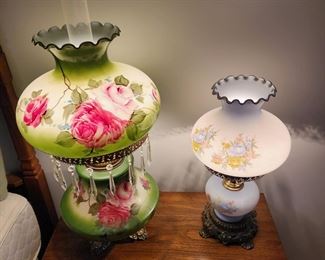 Victorian handprints lamp