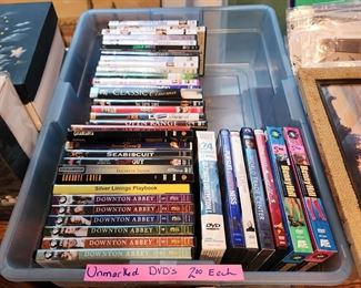 Downtown Abby dvds and others