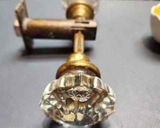 Glass handle door knob