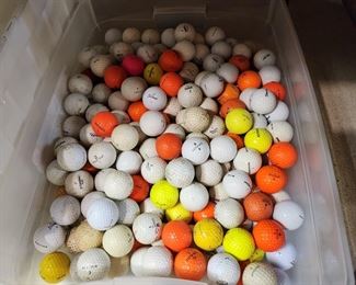 Loose golf balls