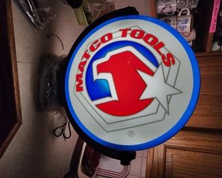 Matco light up sign