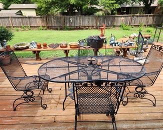 Patio table set