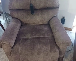 Lift chair, needs a tiny bit of work but we have the new part