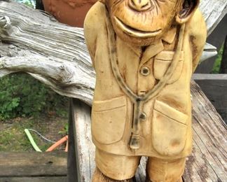 I love this vintage Monkey Doctor CHALK figurine. 