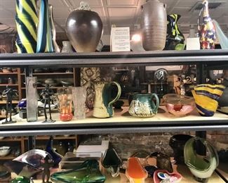 More glass, Oribe, small bronze, 